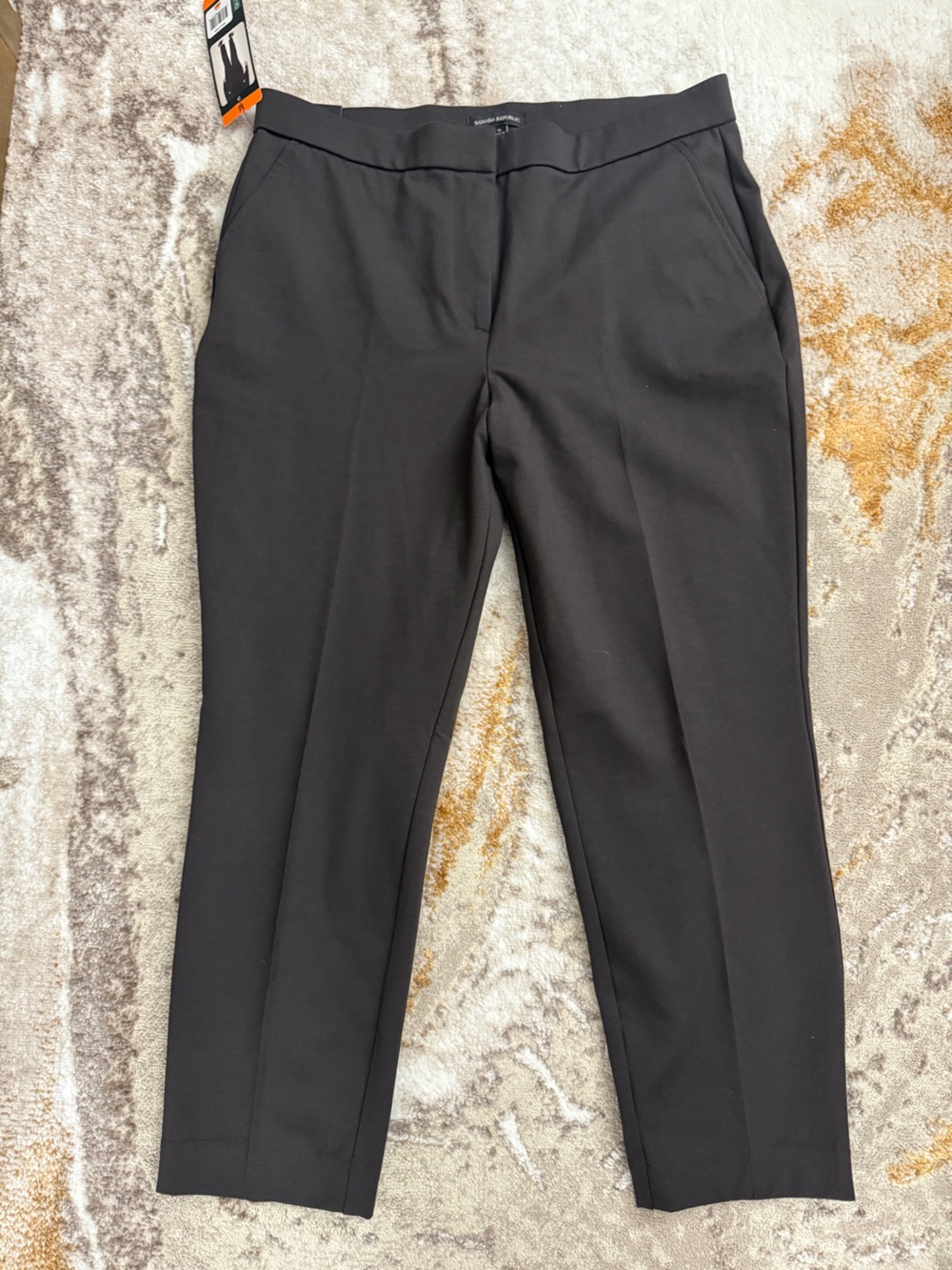 Banana Republic Dark Brown Women's Straight-Leg Trousers